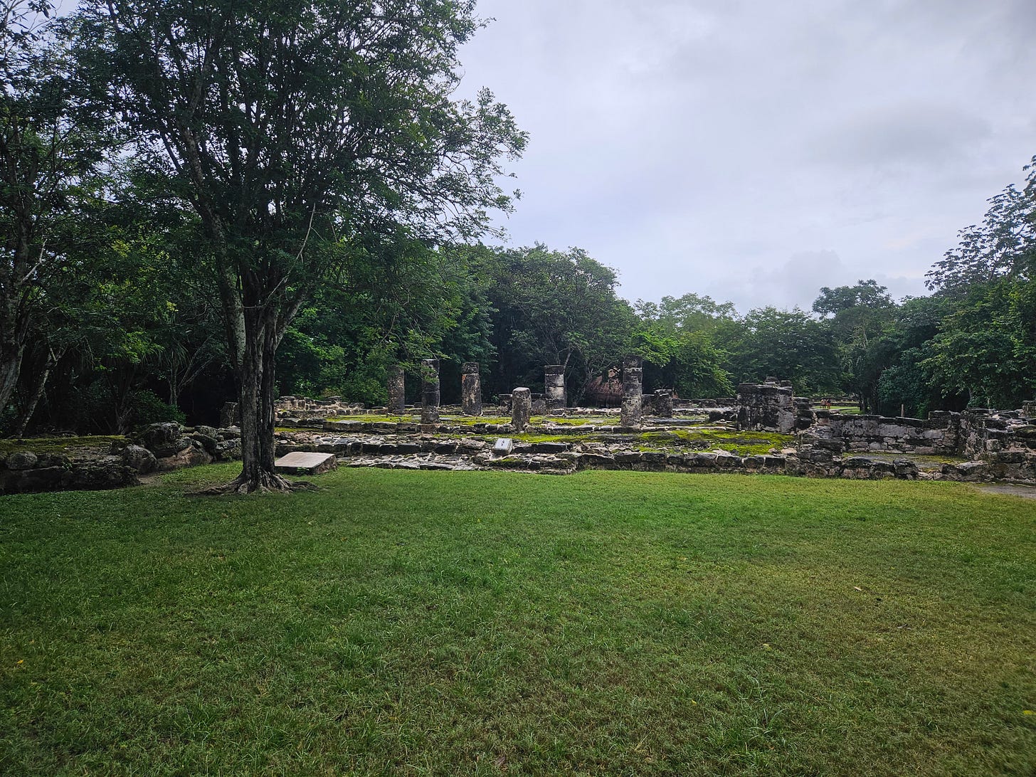 Facing east at San Gervasio ruins in Cazumel Facing east at San Gervasio ruins in Cazumel