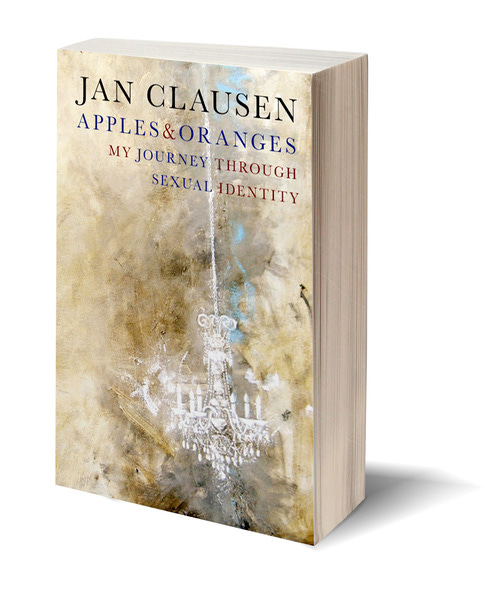 Poet Jan Clausen's portrait and image of her book cover