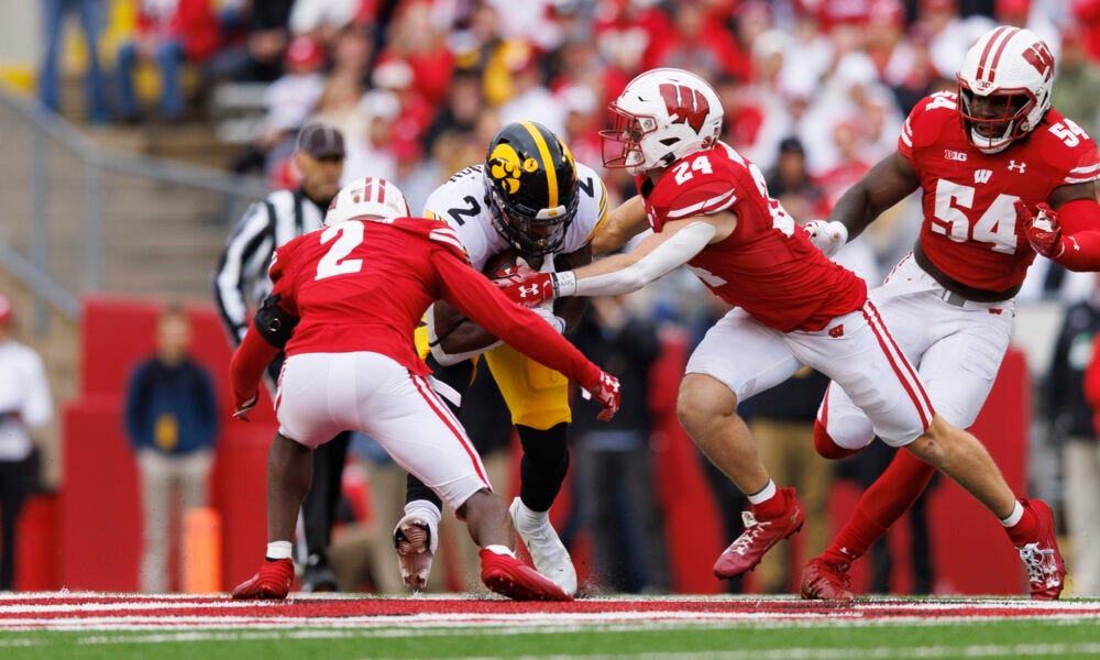 Wisconsin football; Badgers lose to Iowa
