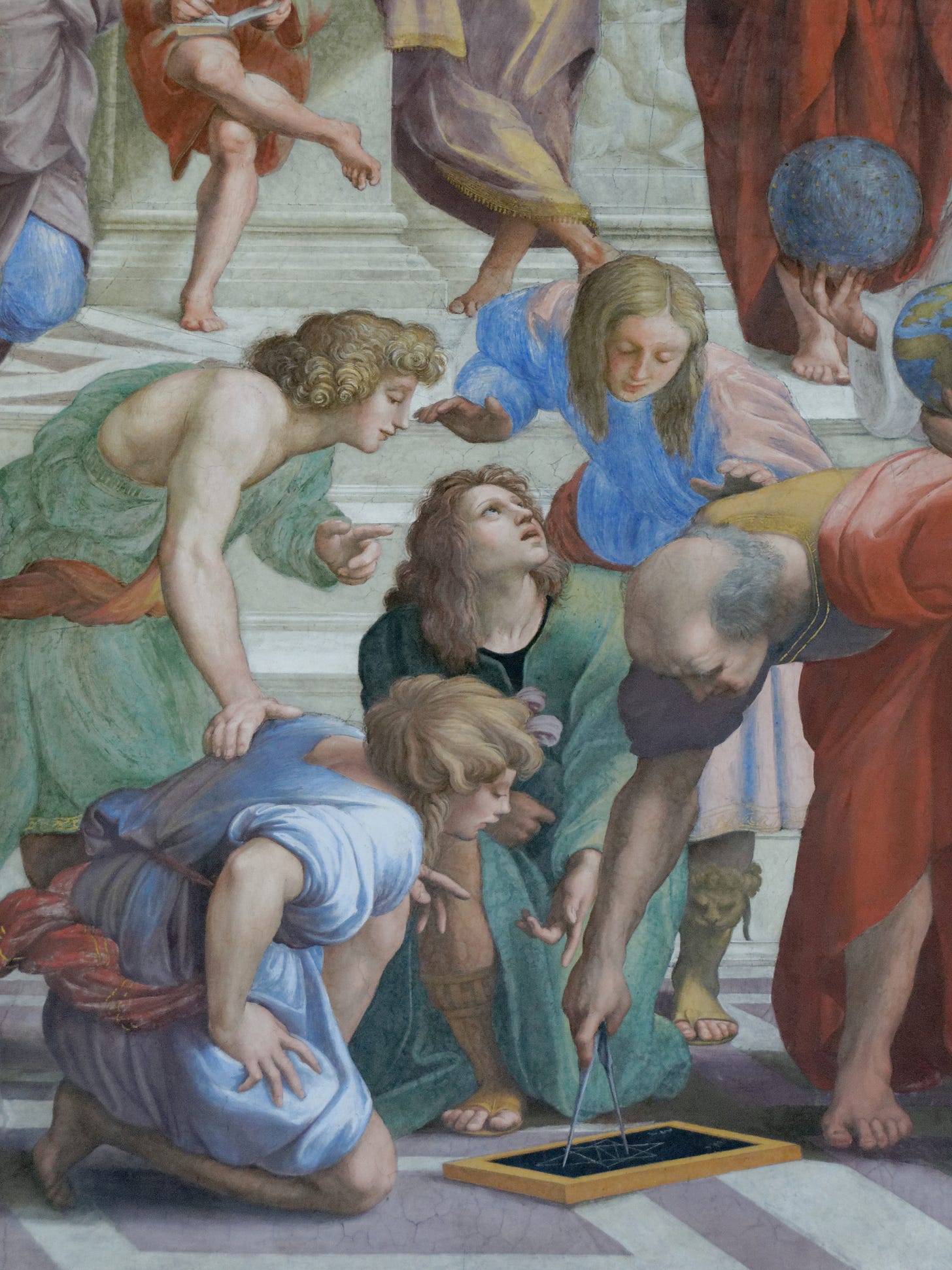 Euclid and Ptolemy detail School of Athens