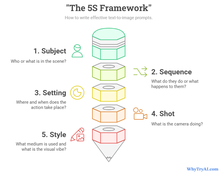 The 5S Framework for prompting text-to-video AI models The 5S Framework for prompting text-to-video AI models