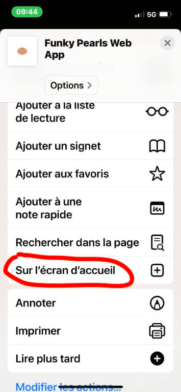 Web Application Radio Funky Pearls