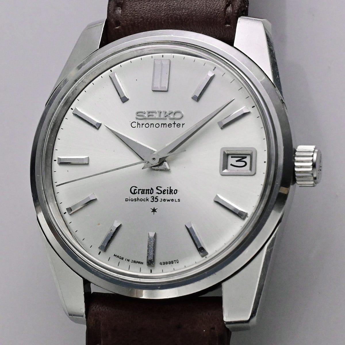 グランドセイコー セルフデーター 手巻 ３５石 AD文字盤 クロノメーター 獅子メダル Grand Seiko Selfdater 43999 稼動確認済