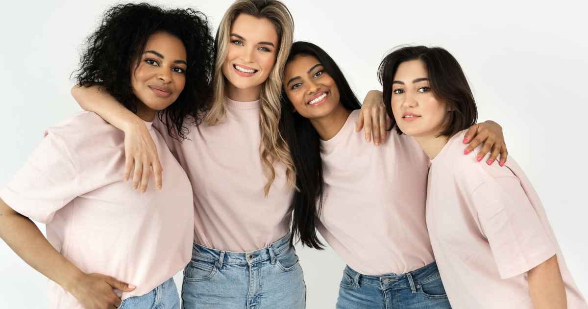 Group of women posing for a picture