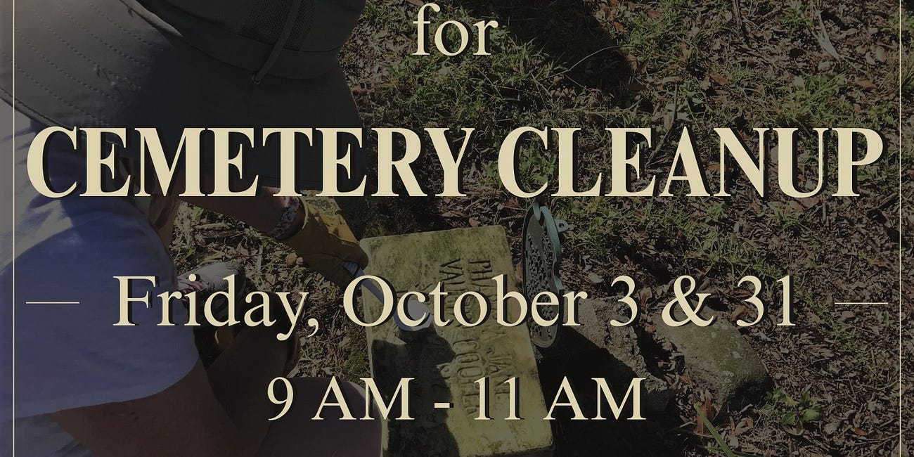 Historic Manatee Burying Ground Hosts Volunteer Cleanup Days in October