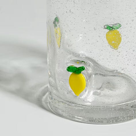 Vasos de cristal con motivos frutales - Maisons du Monde