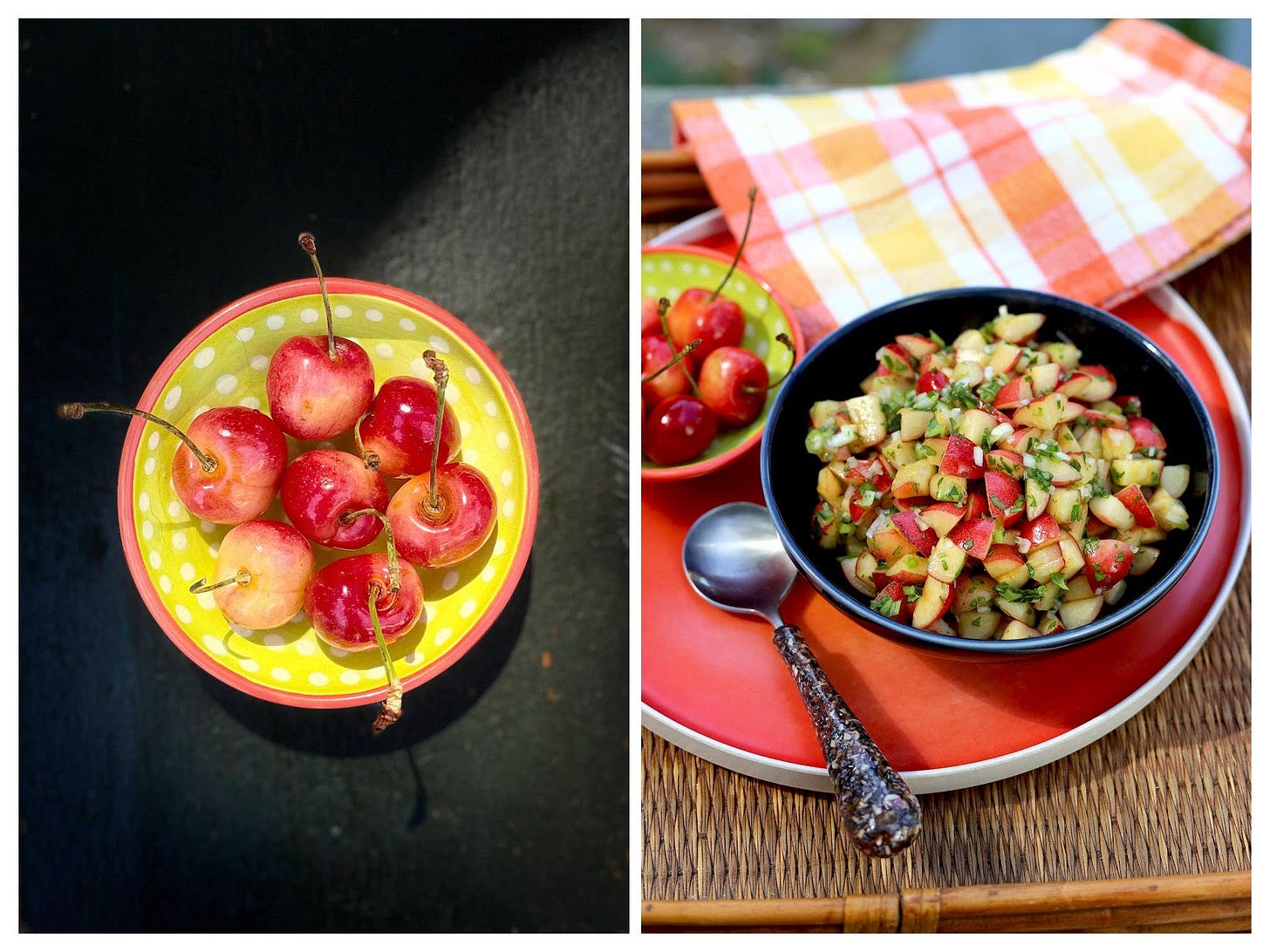Yellow Cherry Salsa, Cook the Vineyard