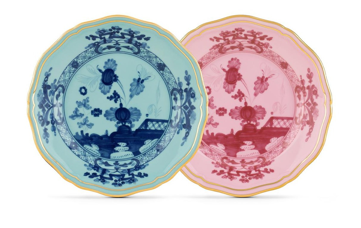 Ginori 1735 Oriente Italiano Bread Plate, Set of 2