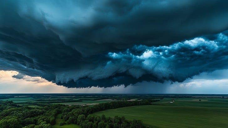 Free Ominous storm approaching Image - Storm, Clouds, Landscape | Download at StockCake