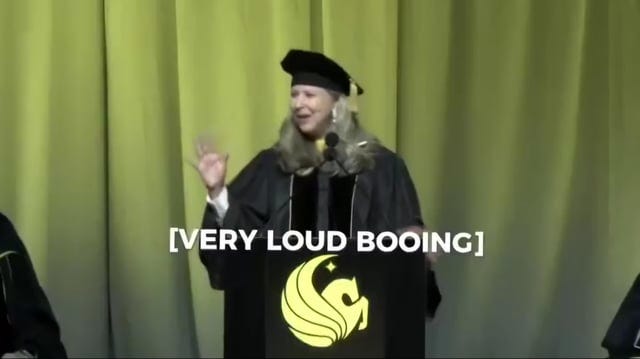 imagine not expecting to get booed when you laud ai to new graduates :  r/antiai