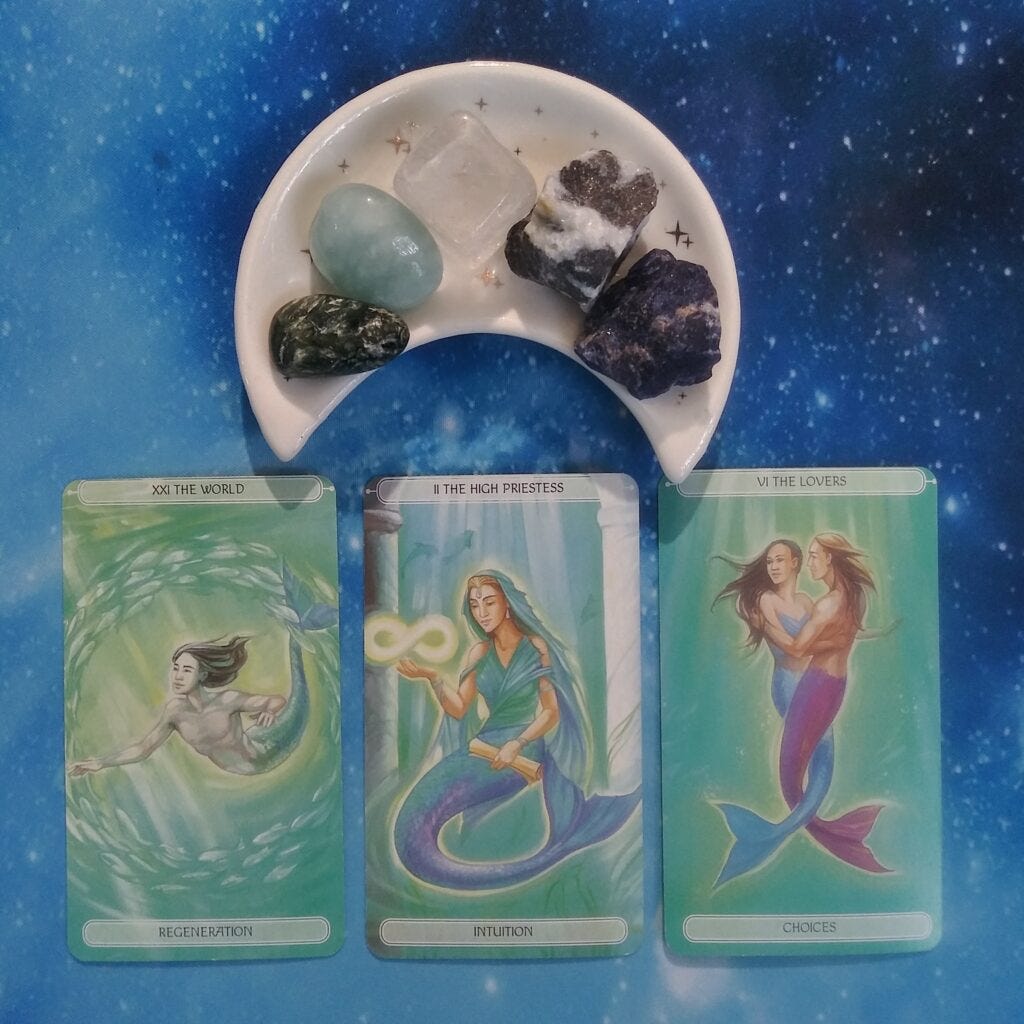 A Message from the Universe ~ What Does Your Heart Truly Want? Oceanic Tarot Cards