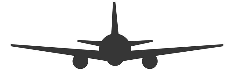 Plane landing icon. Arrival symbol. Air travel sign