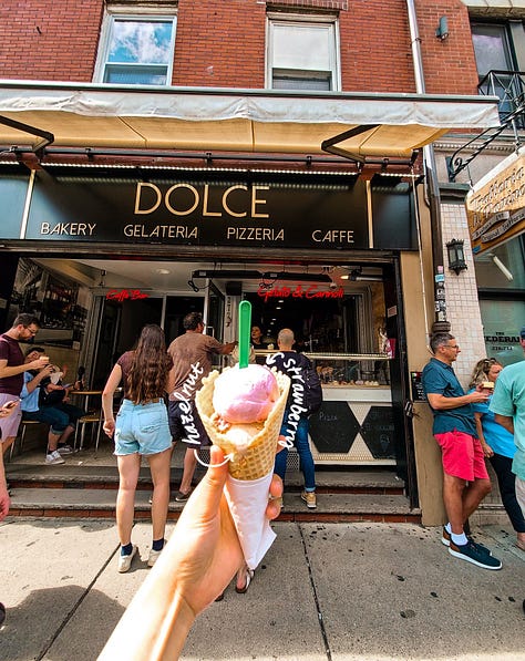 Dolce Hanover St. gelato cannoli caffe