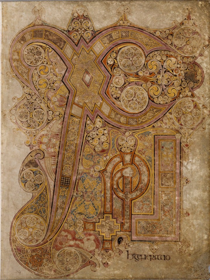 Symbolism in the Book of Kells: the Chi Rho page | Visit Trinity