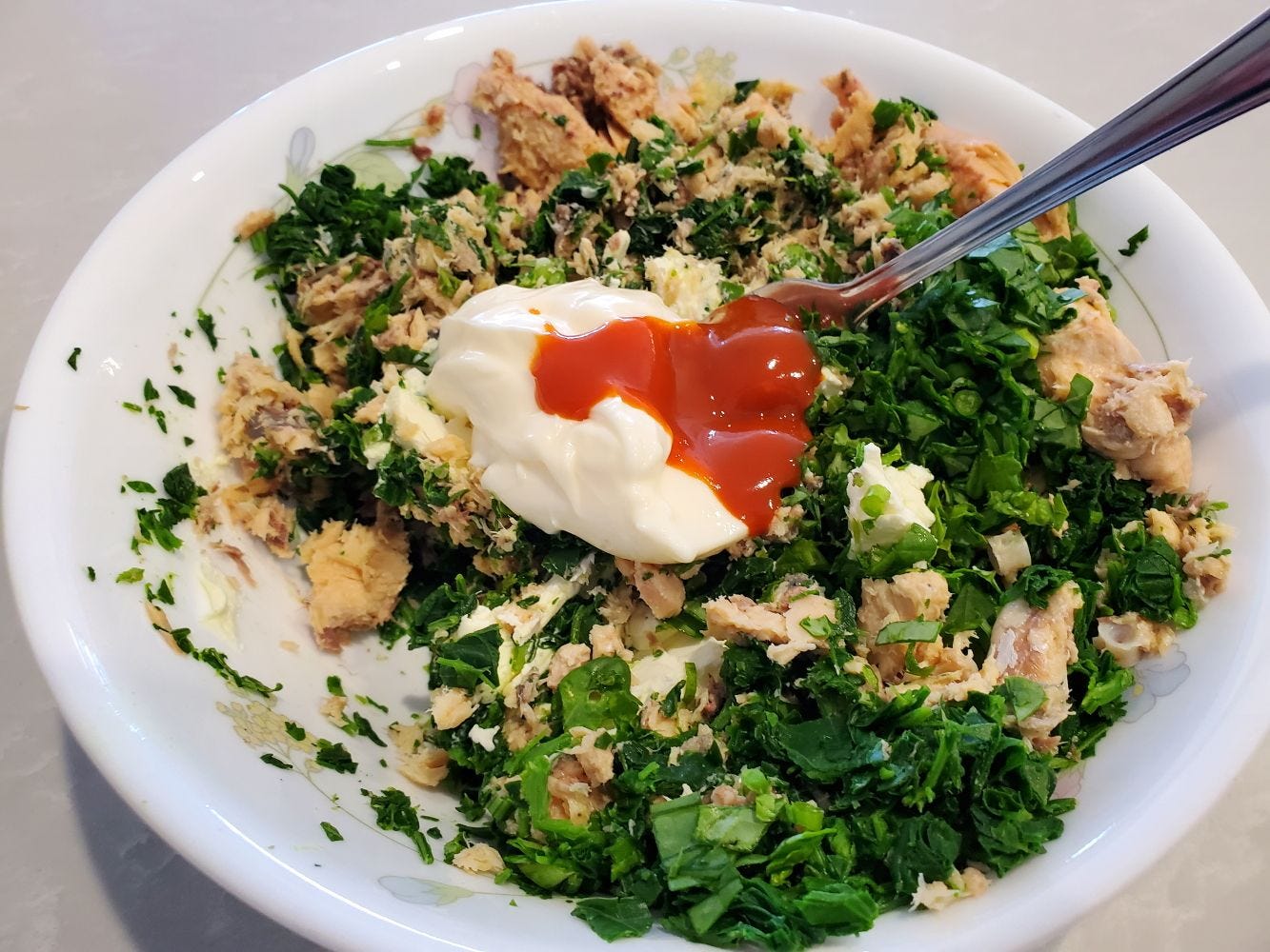 Chenopodium album [Salmon, Fat Hen & Cream Cheese Mixing] 20221214_135846 sml.jpg