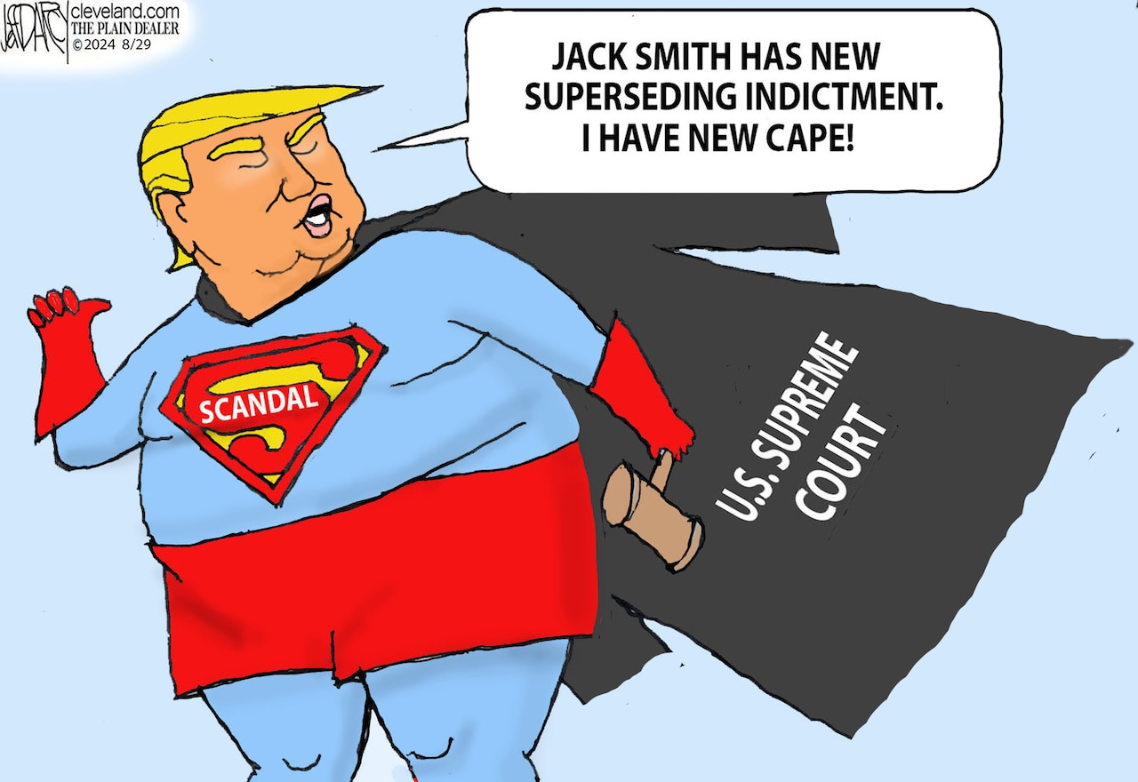 Superseding Trump indictment: Darcy cartoon - cleveland.com