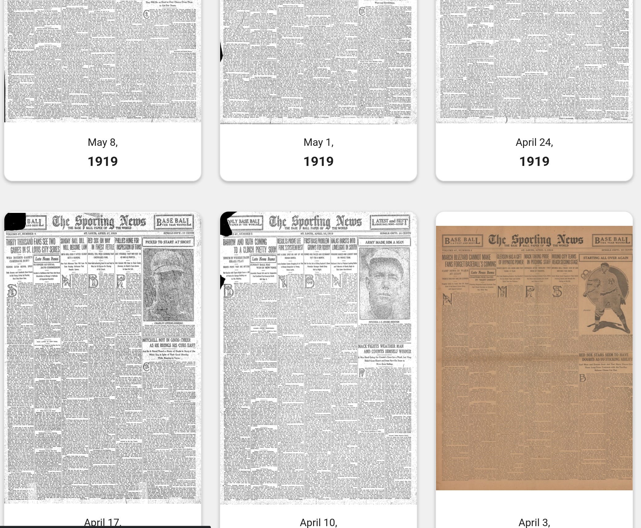 The Sporting News New Archive