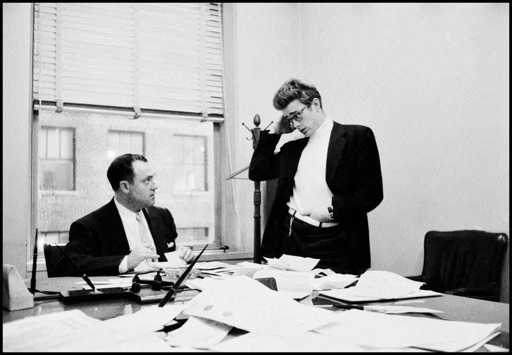 James Dean in Jane Deacy's Office