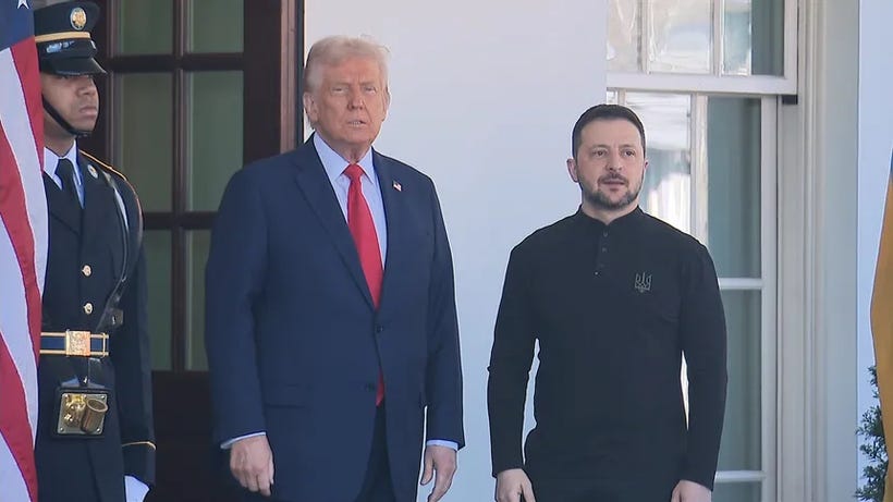 U.S. President Trump Hosts Ukrainian President Zelensky at Mar-a-Lago Following Call with Russian President Putin