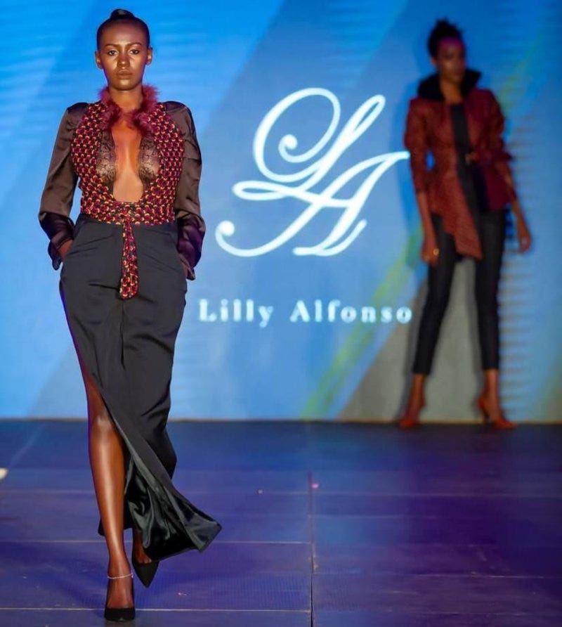 Models showcasing Lilly Alfonso designs.