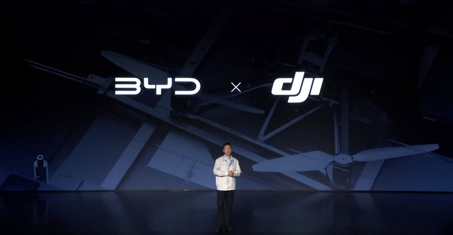 BYD and DJI Jointly Launch the World’s First Vehicle-Integrated UAS BYD and DJI Jointly Launch the World’s First Vehicle-Integrated UAS