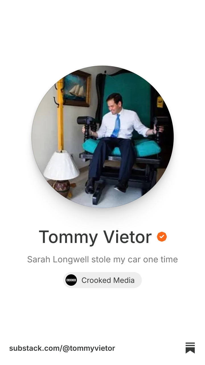 Tommy Vietor | Substack