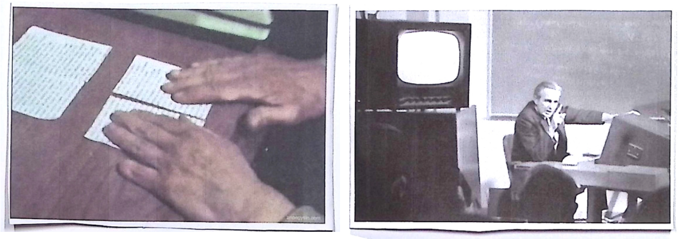 Burroughs cut-up and Engelbart demo, side by side again.
