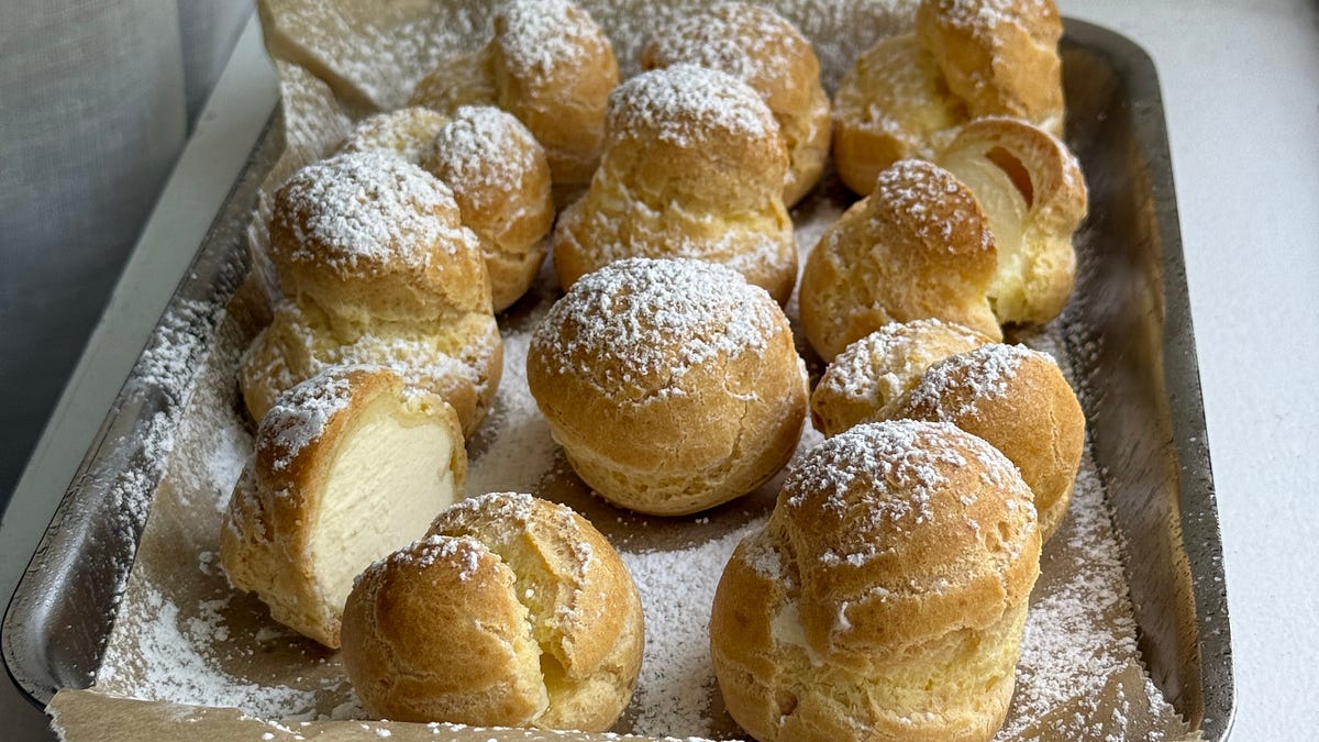 Mini Frozen Cream Puffs - Nea Arentzen