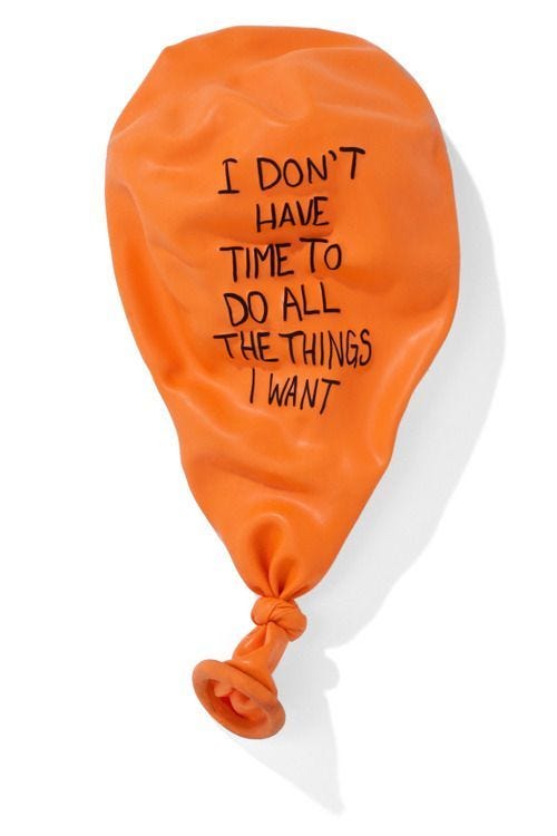 This may contain: an orange bag with writing on it that says i don't have time to do all the things i want