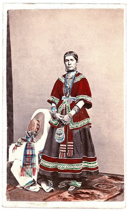 During the nineteenth century, the western New York Haudenosaunee, and  particula… | Native american clothing, Native american indians, Native  american dress
