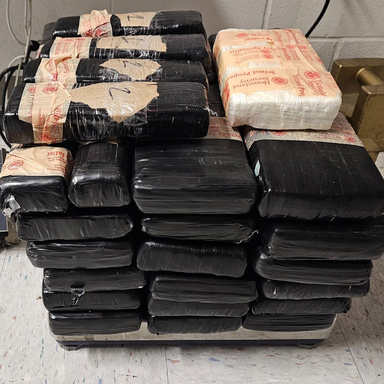 108+ lbs of cocaine worth $1,445,896 seized Thursday, Feb. 6, 2025, on the Camino Real International Bridge in Eagle Pass, Texas. 108+ lbs of cocaine worth $1,445,896 seized Thursday, Feb. 6, 2025, on the Camino Real International Bridge in Eagle Pass, Texas.