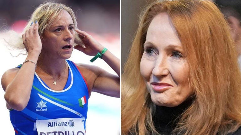 JK Rowling unleashes furious rant at 'cheat' trans athlete Valentina Petrillo amid Paris Paralympics row