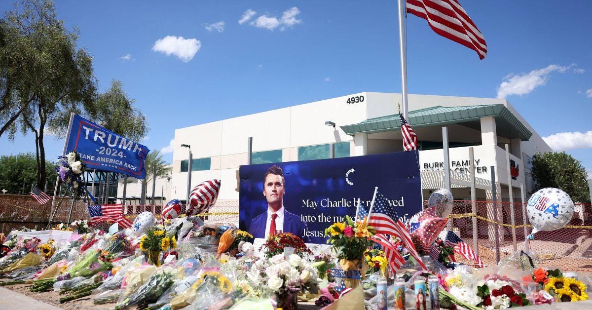 Photo of A Charlie Kirk Memorial Photo of A Charlie Kirk Memorial