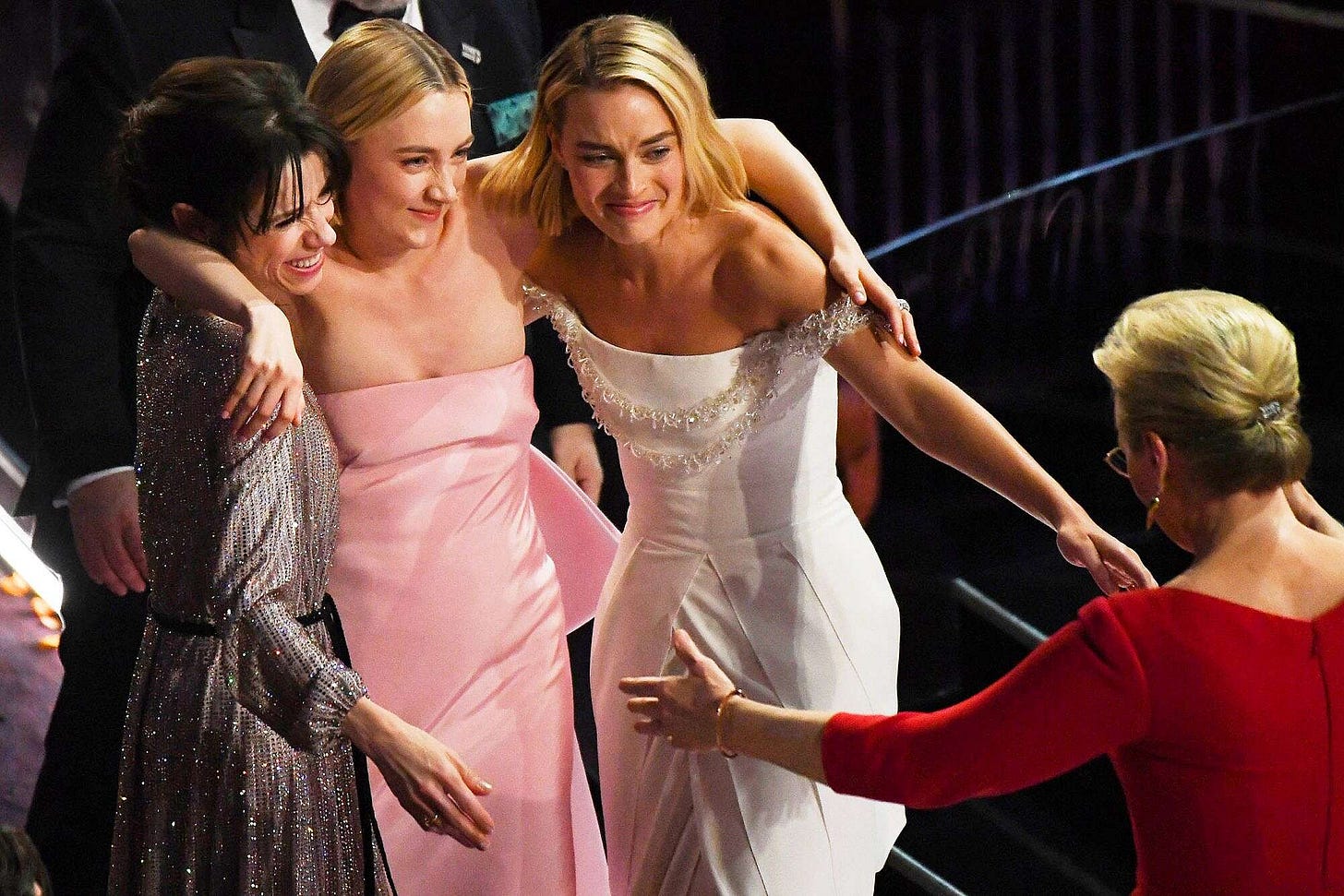 Best Actress Nominees Share Group Hug After Oscars Loss | PEOPLE.com