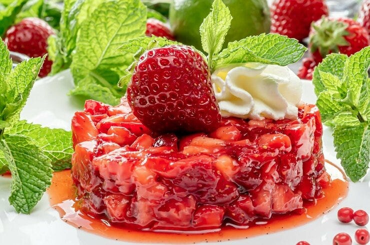 Tartar de fresa