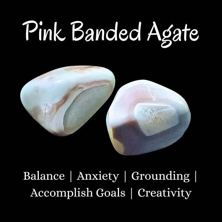 Bumblebee Jasper, Desert Rose, Blue Tiger's Eye, Jade, Pink Banded Agate