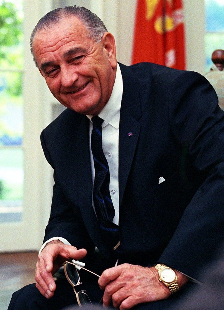 lyndon b johnson rolex day-date president