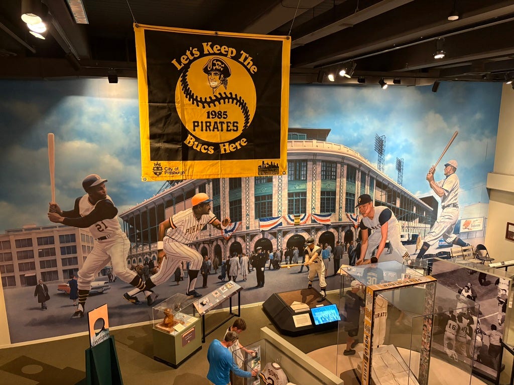 baseball exhibit at Heinz History Museum