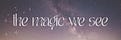 The Magic We See