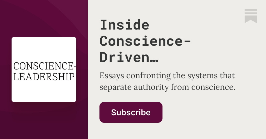 Inside Conscience-Driven Leadership | Hanna J. Miller, MS | Substack