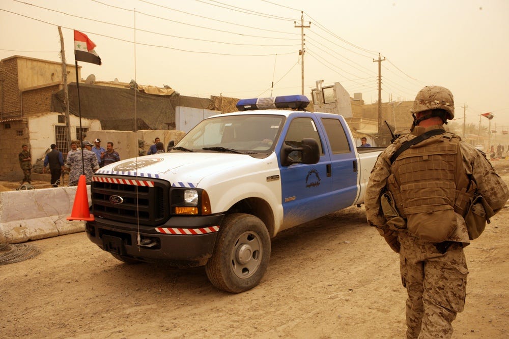 DVIDS - Images - Marines work with Iraqi police in Ramadi [Image 1 of 8]
