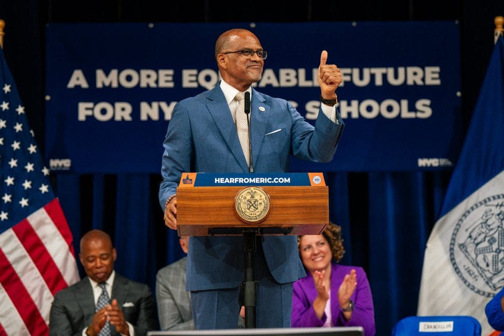 Mayor Eric Adams and Chancellor David C. Banks introduce new program and division in the NYC Public Schools, on June 24, 2024. (Photo: NYC Public Schools)