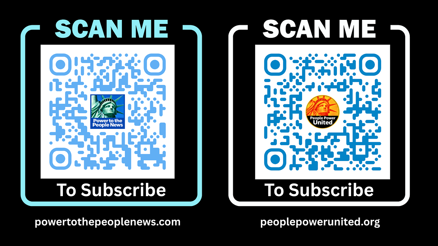 Subscribe to Power to the People News and/or People Power United. Subscribe to Power to the People News and/or People Power United.
