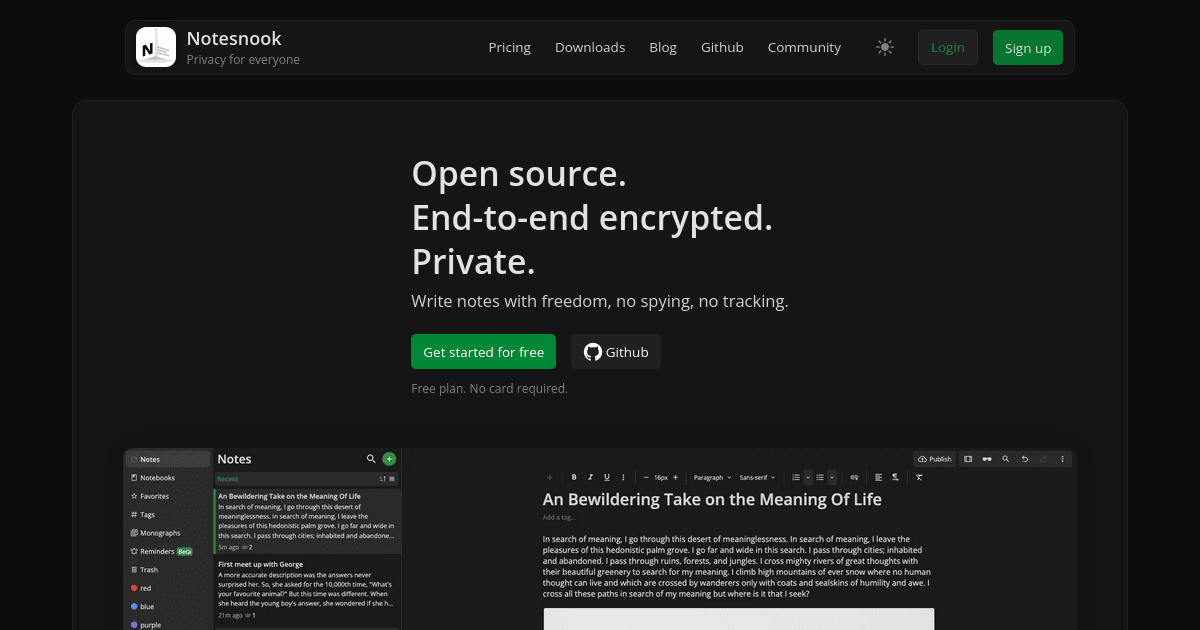 Notesnook Website Image