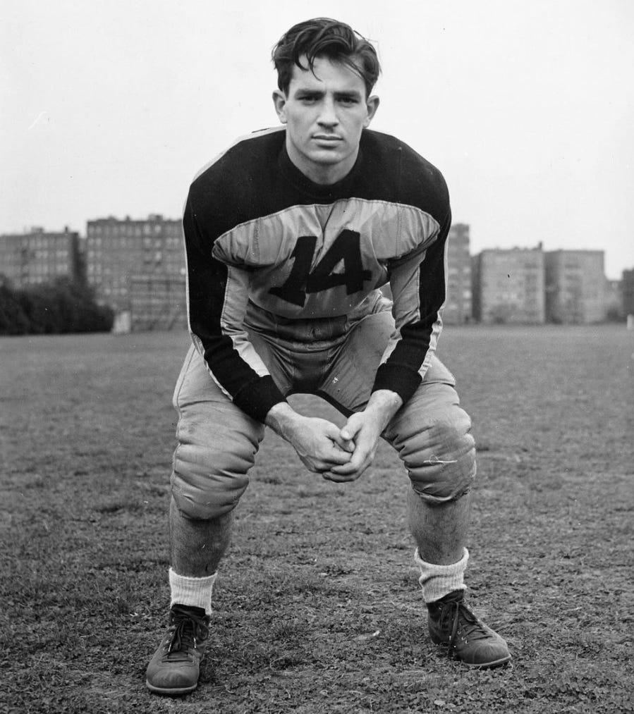 On this day in 1969 Jack Kerouac died age 47 due to complications connected  to his alcoholism. The first image is of him in college in 1940. The second  is of Jack