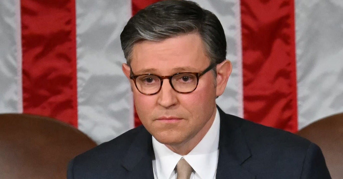 Upset' Mike Johnson's Wild Meltdown at MAGA Reps Exposed