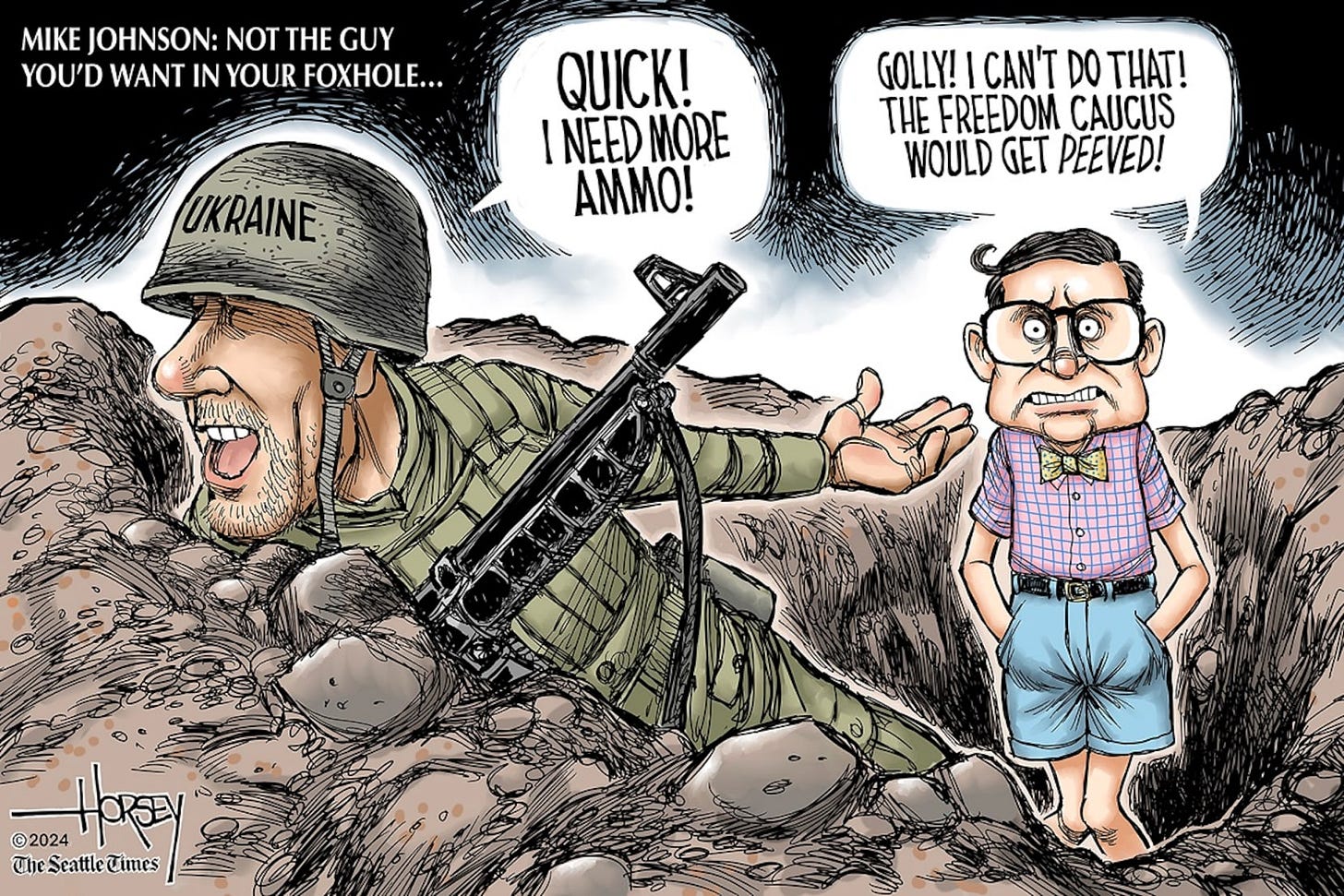 Editorial cartoon: Mike Johnson