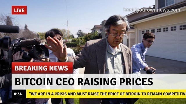 r/Bitcoin - BREAKING NEWS