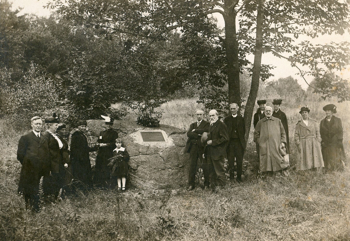 Dedication of Memorial Rock Dedication of Memorial Rock