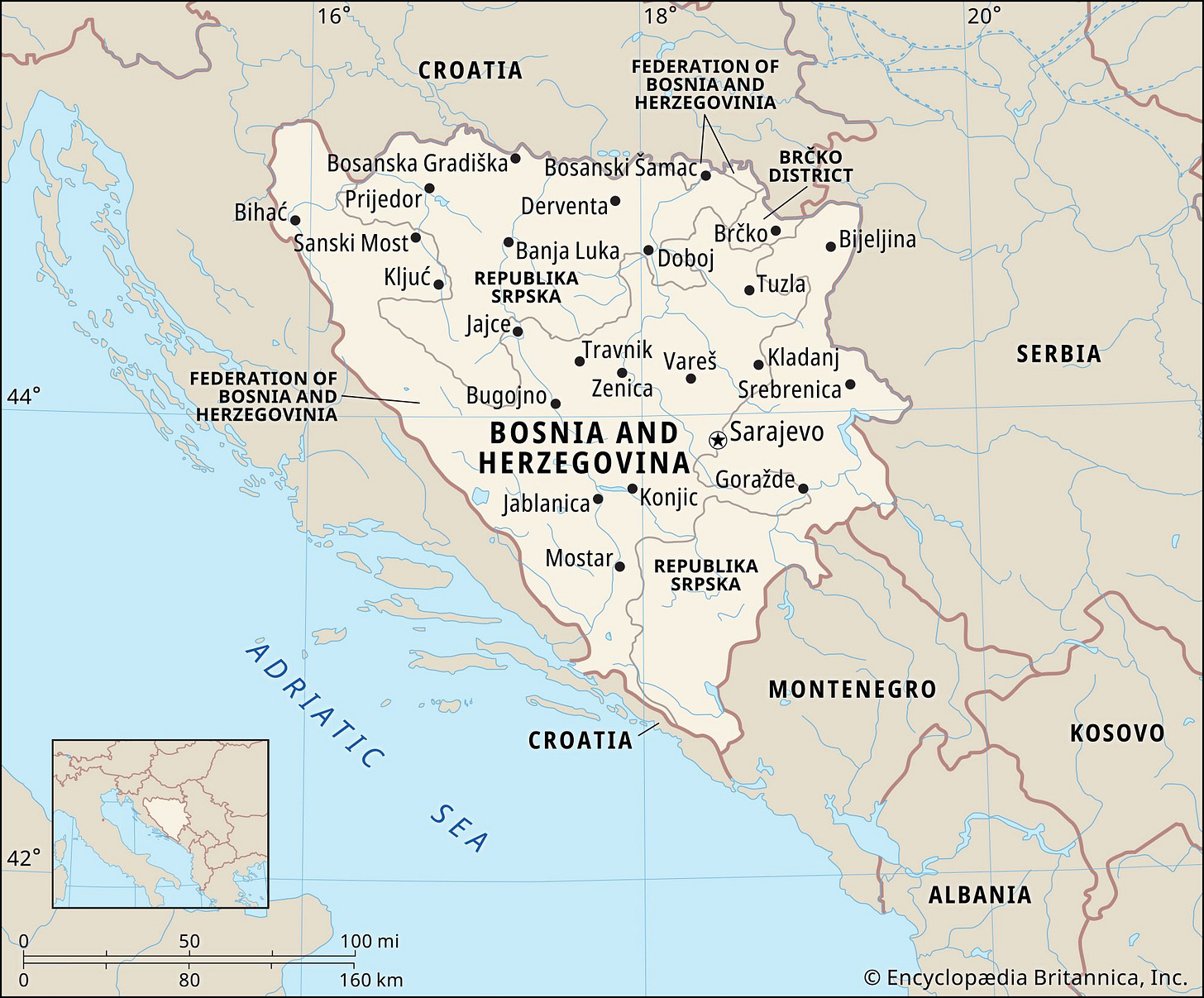 Bosnia and Herzegovina | Facts, Geography, History, & Maps | Britannica